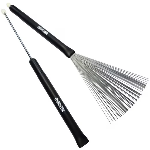 KEEPDRUM Jazzbesen SV506 ausziehbar dual nutzbar Schlagzeug Besen