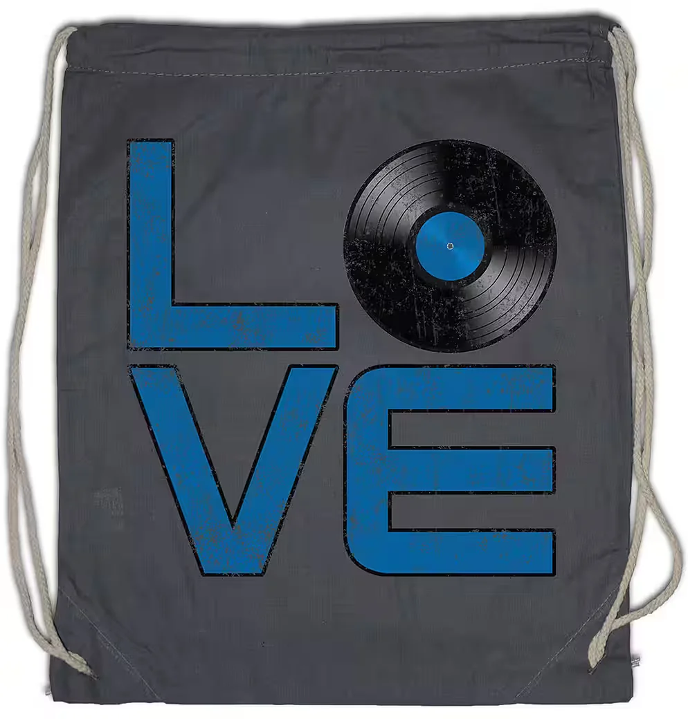 URBAN BACKWOODS Turnbeutel Schallplatte Retro Musik Vinyl