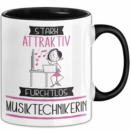 Trendation Tasse Musiktechnikerin Geschenkbecher mit Spruch