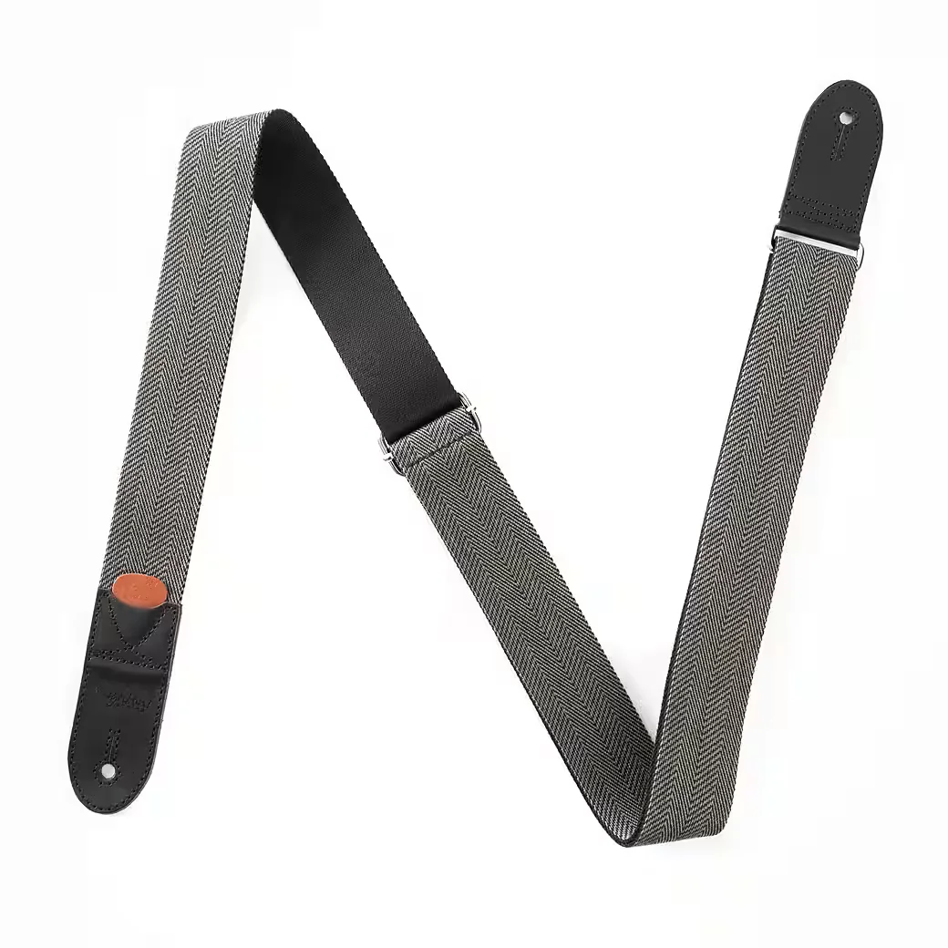RIGHTON! STRAPS Brighton Black Gitarrengurt schwarz