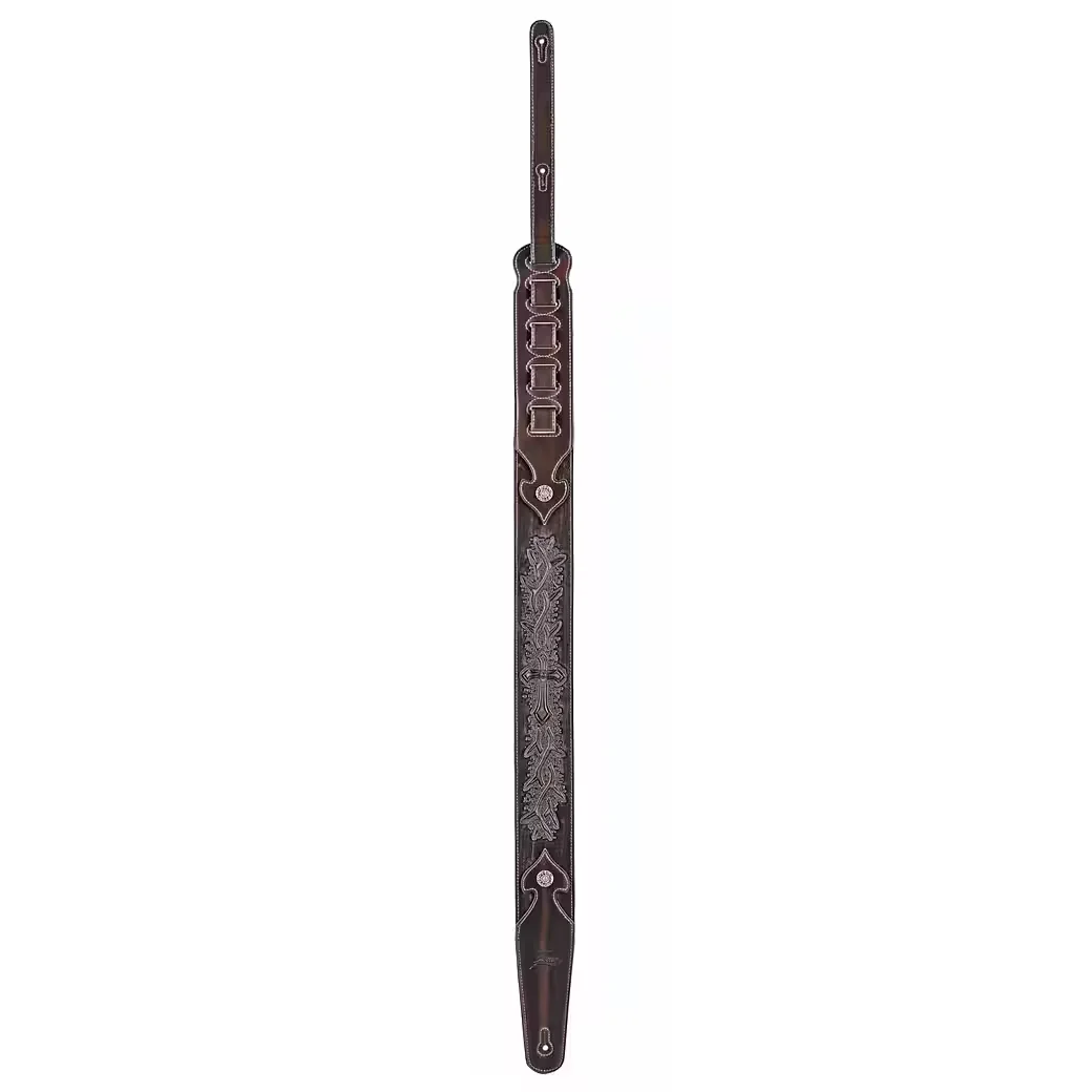 FAME Leder Gitarrengurt Leather Strap Holy Spirit