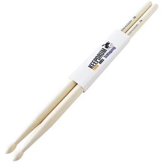 KEEPDRUM Drumsticks 5B Hickory Holz Trommelstöcke 1 Paar