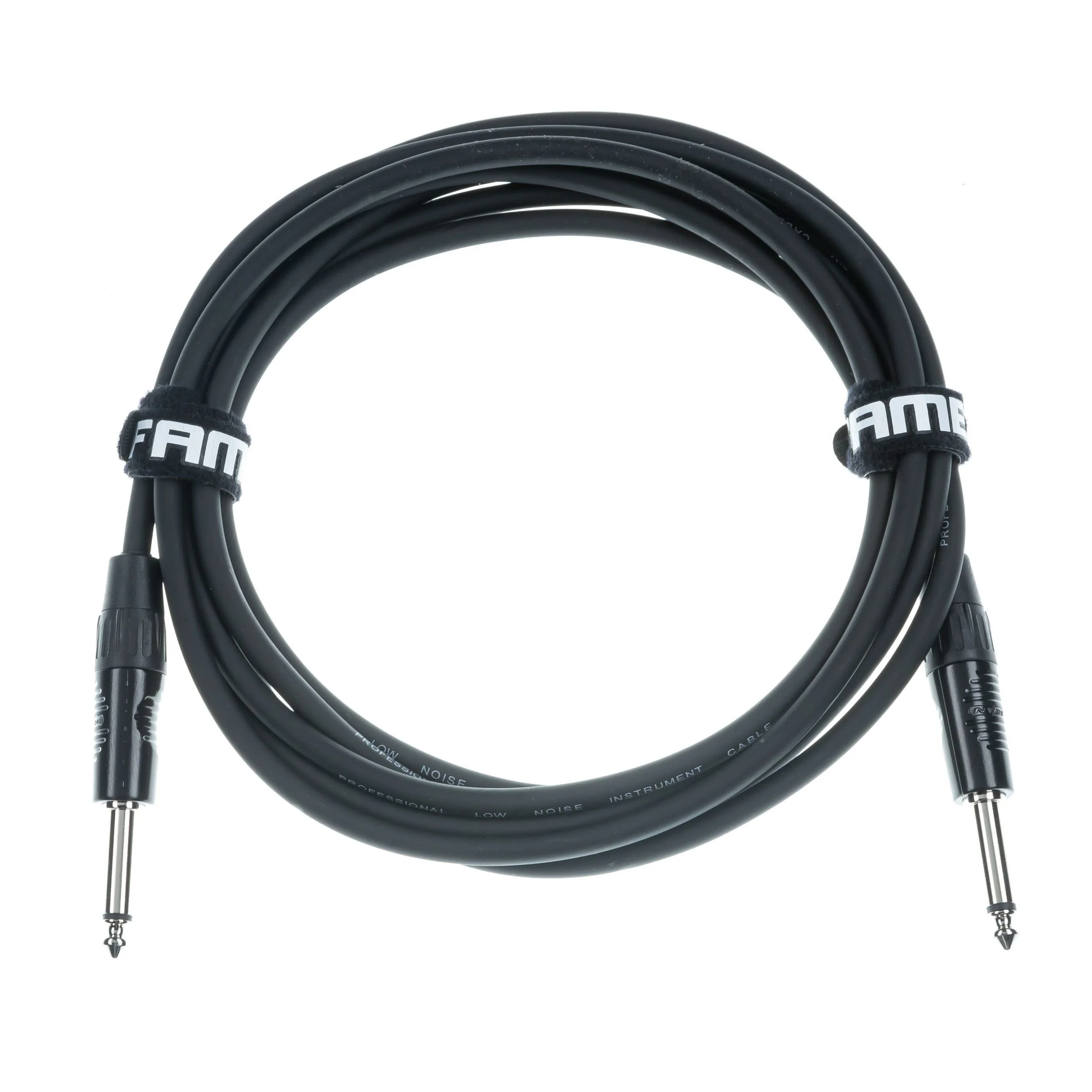 FAME Instrumentenkabel 3 m Ultra mit Rean-Steckern, Wendelschirm