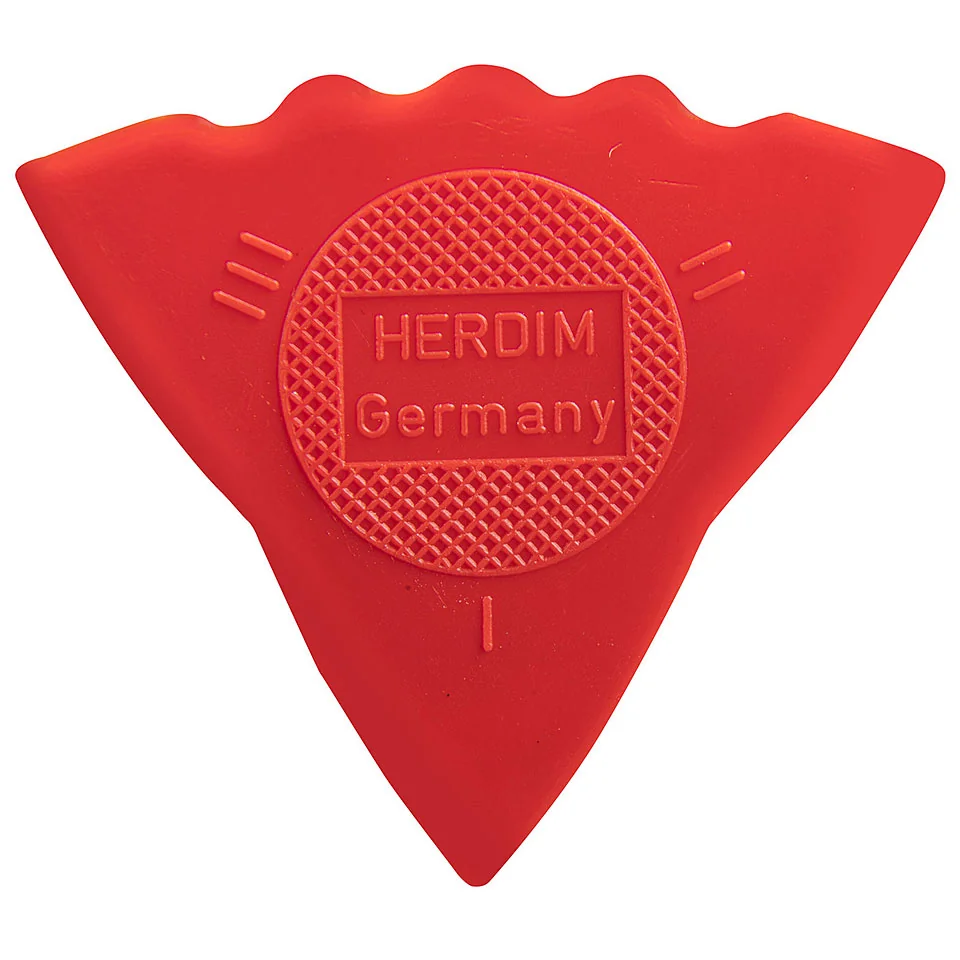 Herdim Gitarrenplektren 3-Gauge Rot Nylon 12 Stück