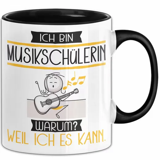 Trendation Tasse Musikschülerin Geschenk mit Spruch Keramik