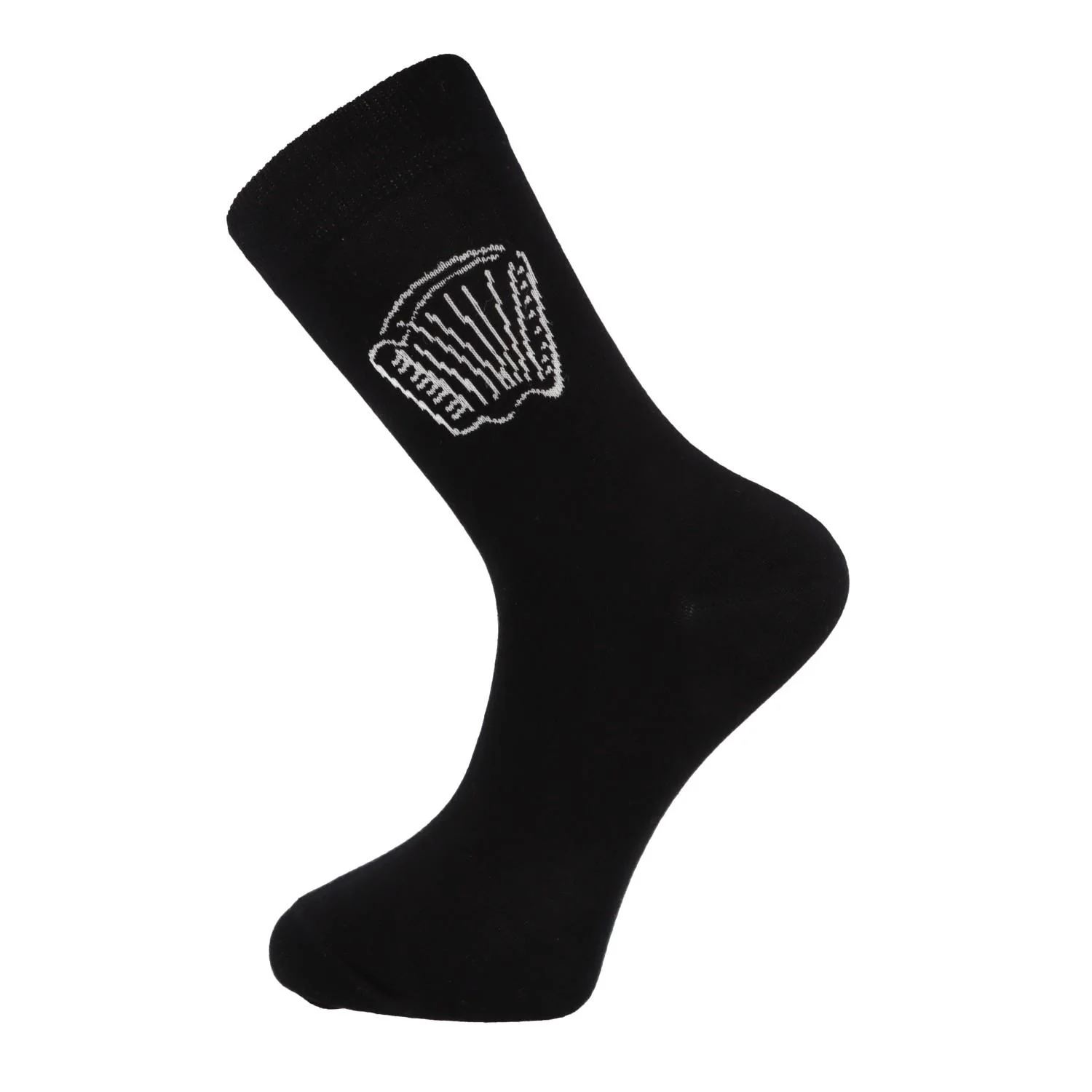 MUSIKBOUTIQUE Musiker-Socken Akkordeon weiß Motivsocken Unisex