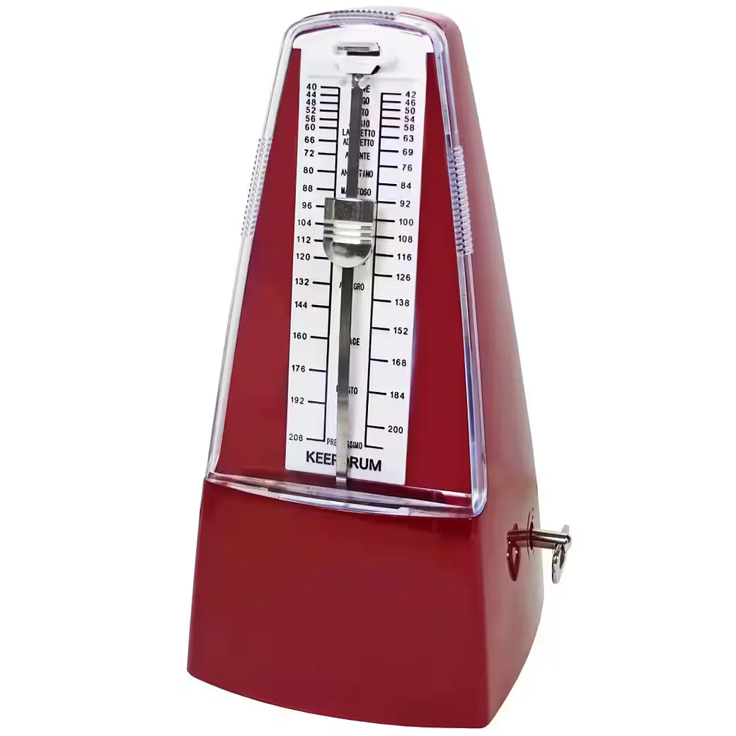 KEEPDRUM Metronom GMPL RD mit Glocke rot Taktgeber