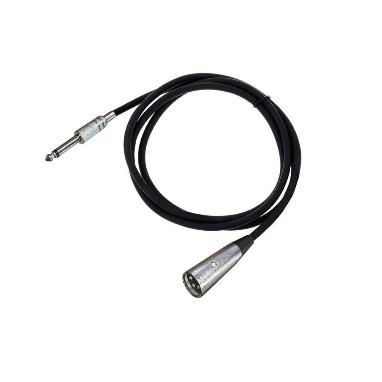 ARLI Mikrofonkabel 5 m XLR male auf 6,3 mm Klinke vergoldet 3-polig