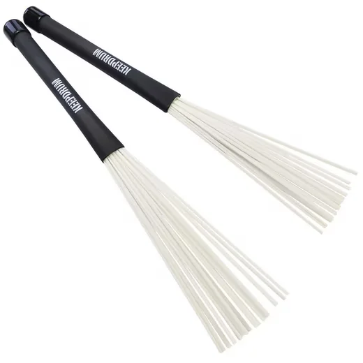 KEEPDRUM SV603WH Jazzbesen Nylon weiß ausziehbar Schlagzeugbesen