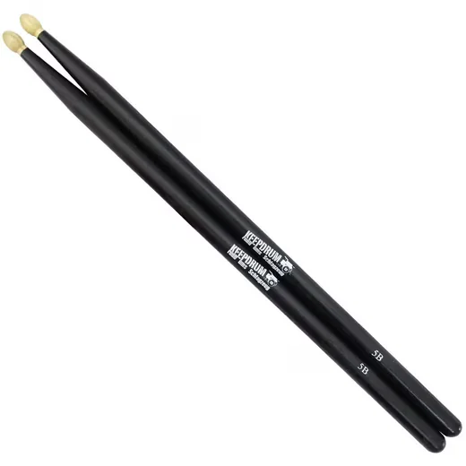 KEEPDRUM Drumsticks 5BB Black Hickory Schlagzeugsticks 1 Paar