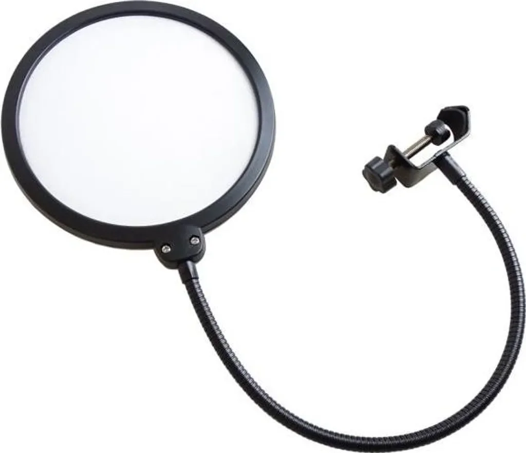 KEEPDRUM EMH019WH Mikrofon Popschutz Popfilter weiß