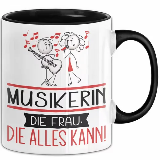 Trendation Tasse Musikerin Geschenkidee Die Frau die alles kann