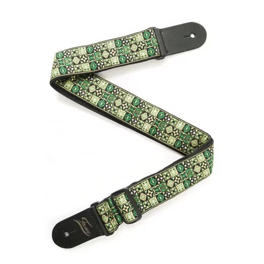 FAME Gitarrengurt Mosaic Nylon Strap grün