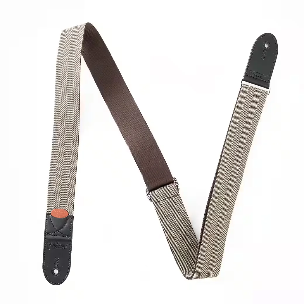 RIGHTON! STRAPS Brighton Brown Gitarrengurt braun