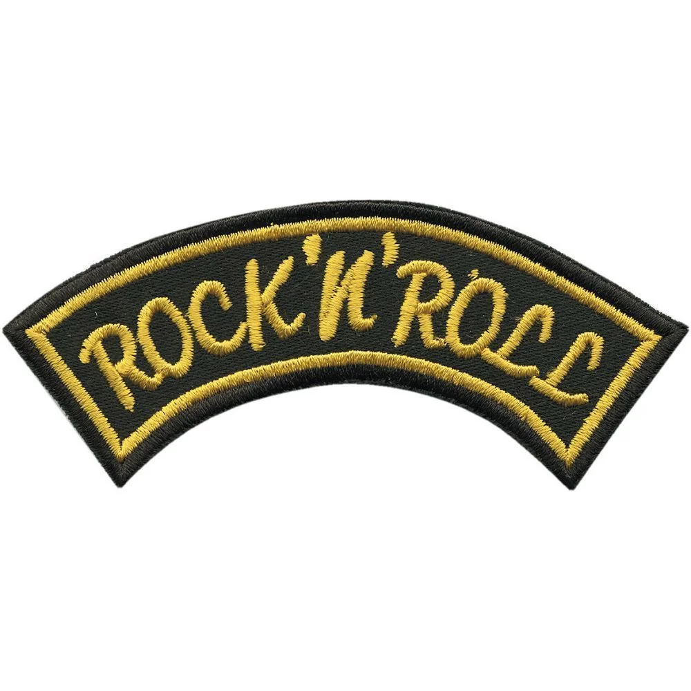 Fan-O-Menal Aufnäher Rock n Roll Patch gestickt 10,5 x 4,5 cm