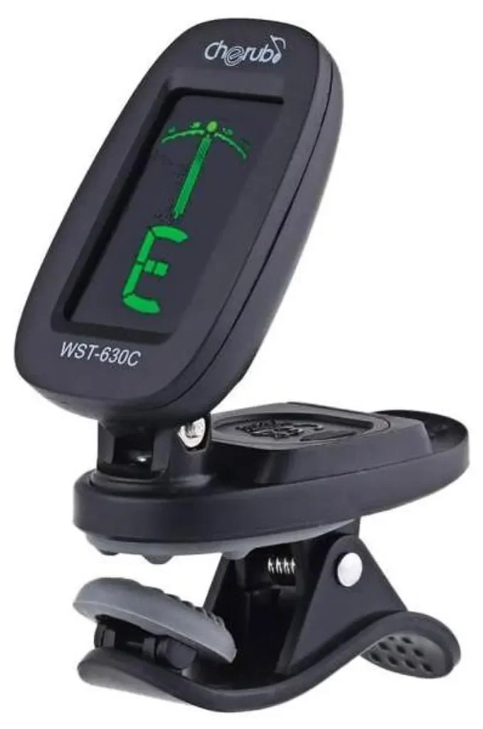 Cherub WST-630 Clip On Stimmgerät Tuner mit Tuch