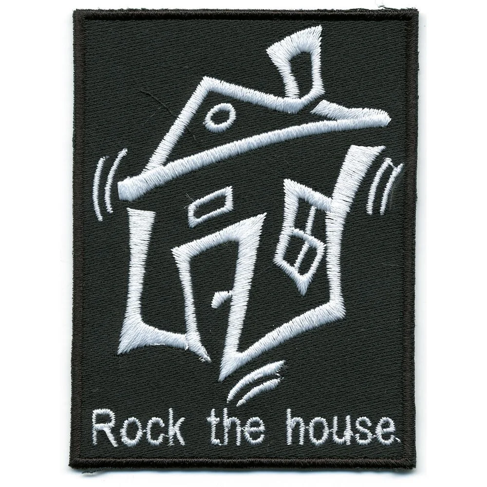 Fan-O-Menal Aufnäher Rock the House Patch 7 x 9 cm gestickt