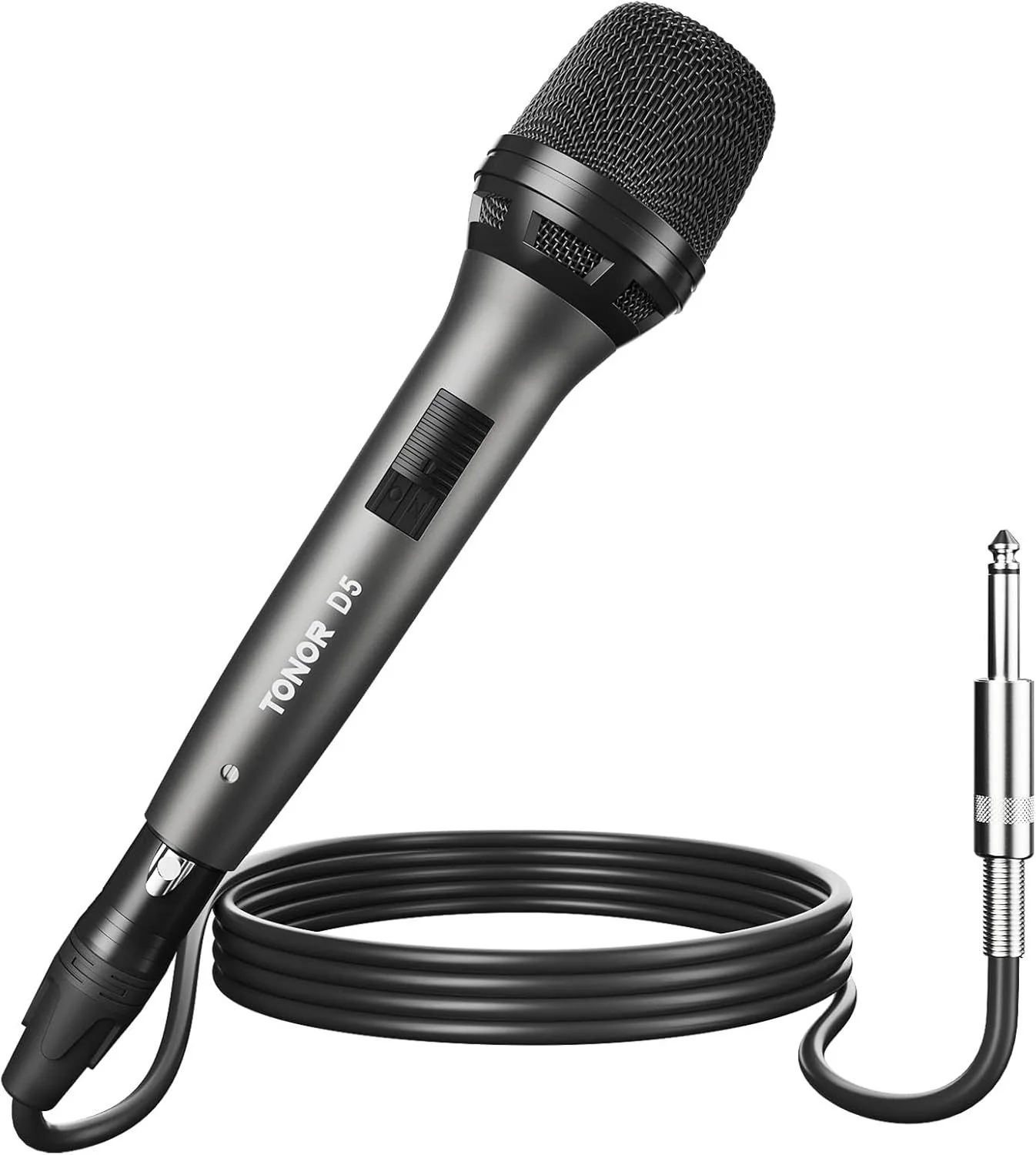 TONOR D5 Dynamisches Nierenmikrofon XLR 4,5 m für Gesang Karaoke