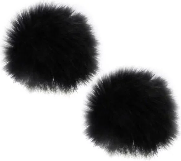 KEEPDRUM WS05 Mini Fell-Windschutz für Mikrofon 2er Set