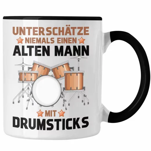 Trendation Tasse Schlagzeuger Geschenk für Männer und Kinder