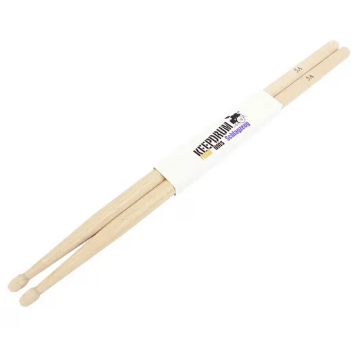 KEEPDRUM Drumsticks 5A Hickory Holz Trommelstöcke 1 Paar