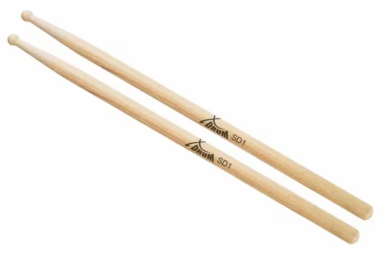 XDRUM SD1 Hickory Drumsticks Schlagzeugstöcke mit runder Holzspitze