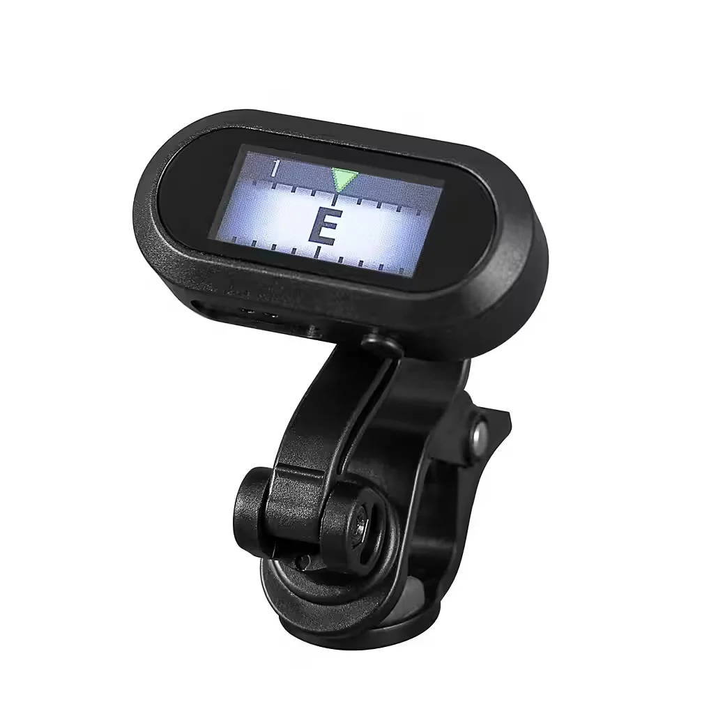 CASCHA CTU1 Chromatischer Clip-Tuner Stimmgerät für Gitarre und Bass