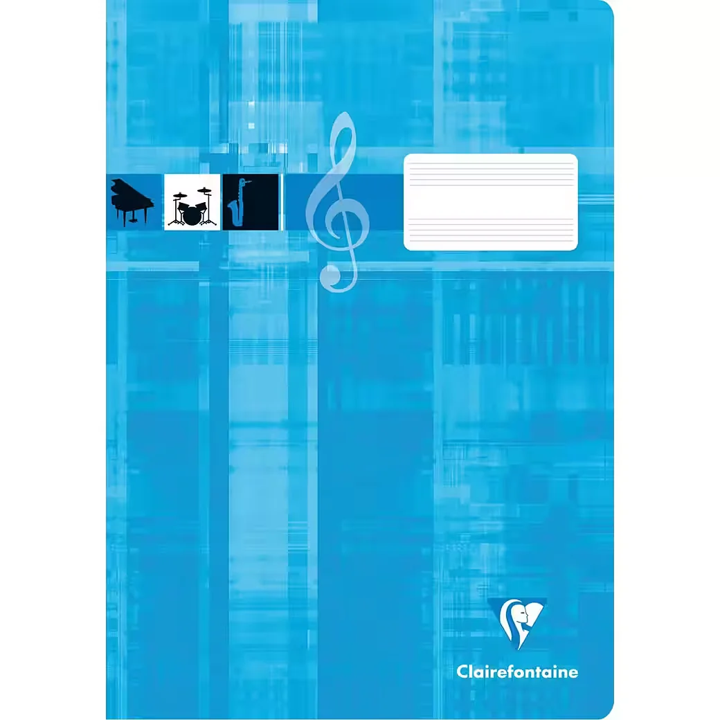 Clairefontaine Notenheft A4 Musik 8 Blatt 90 g/m² Schulheft