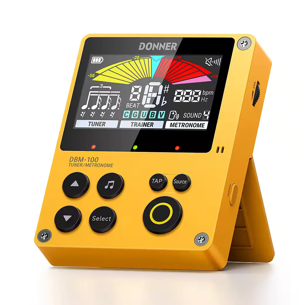 DONNER Metronom und Stimmgerät mit LCD für Gitarre, Bass, Ukulele
