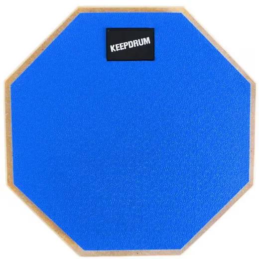 KEEPDRUM DP-BL8 Schlagzeug Übungspad Blau inkl. Drumsticks