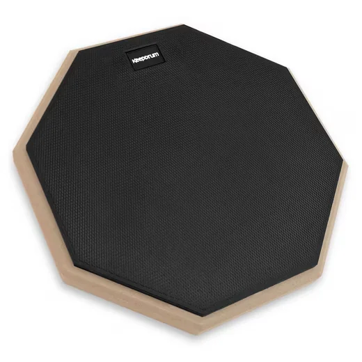 KEEPDRUM Drum Übungspad DP-BK12 12 Zoll schwarz mit Schlüsselanhänger